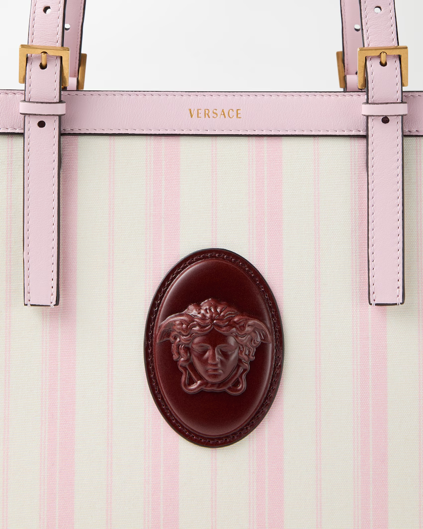  Túi Nữ Versace Rivière Printed Tote 'Pink' 