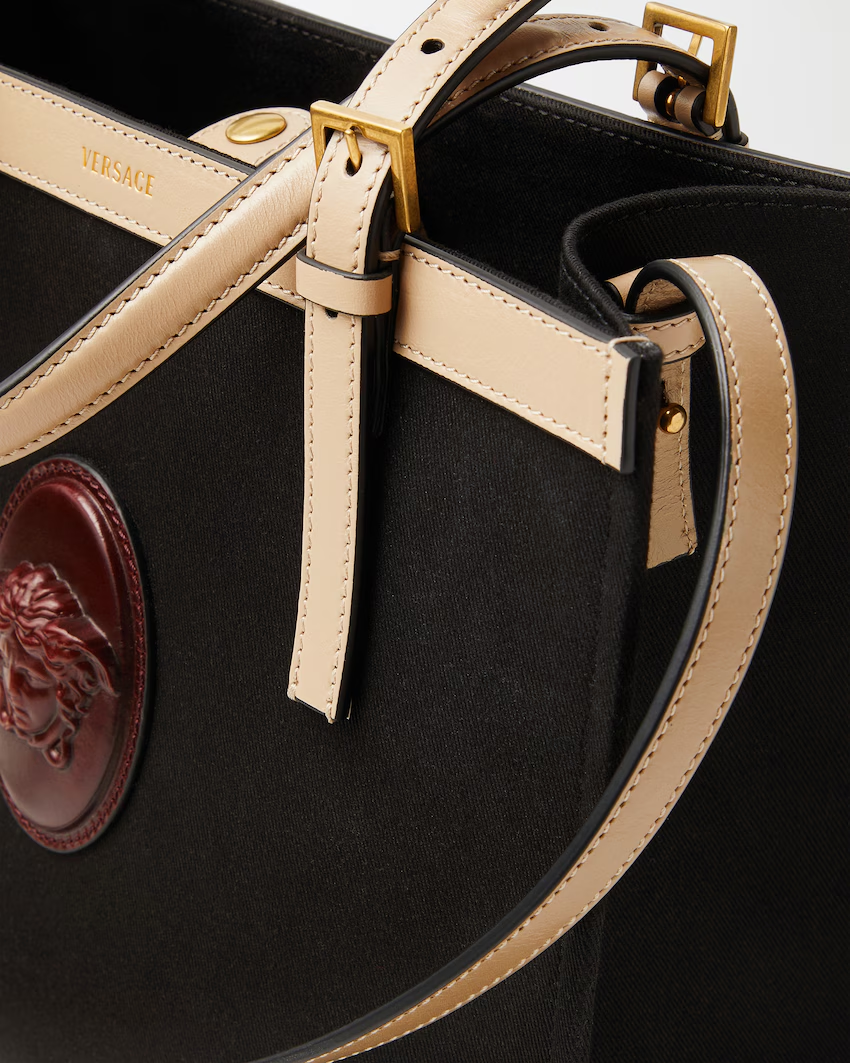  Túi Nữ Versace Rivière Tote 'Black' 