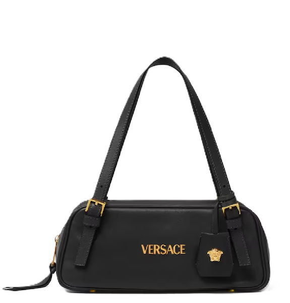  Túi Nữ Versace Tag Nappa Bowling Bag 'Black' 