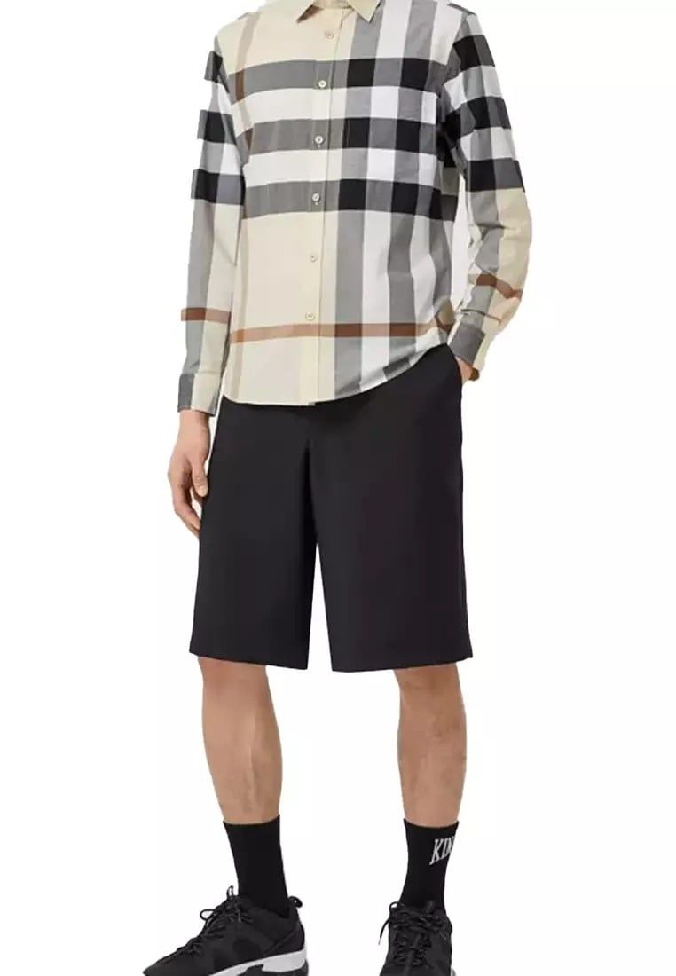  Áo Nam Burberry Claverdon Long-sleeved 'Beige' 