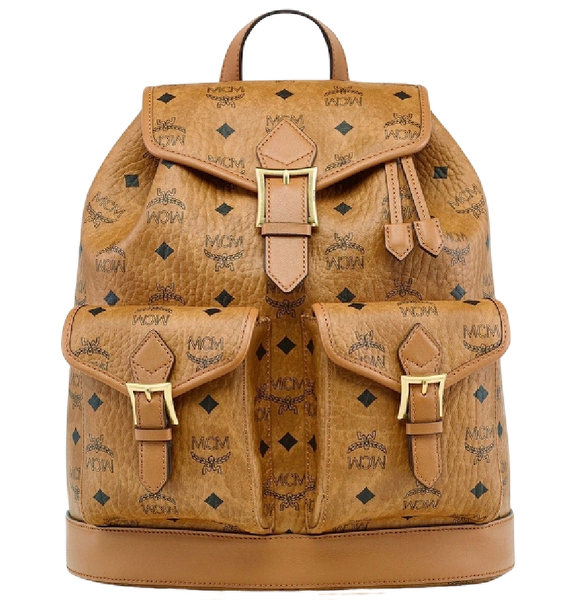  Balo MCM Aren Drawstring Backpack 'Cognac' 
