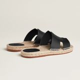  Dép Nam Hermes Antigua Espadrille 'Noir' 