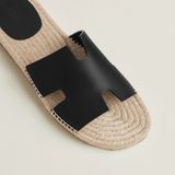  Dép Nam Hermes Antigua Espadrille 'Noir' 