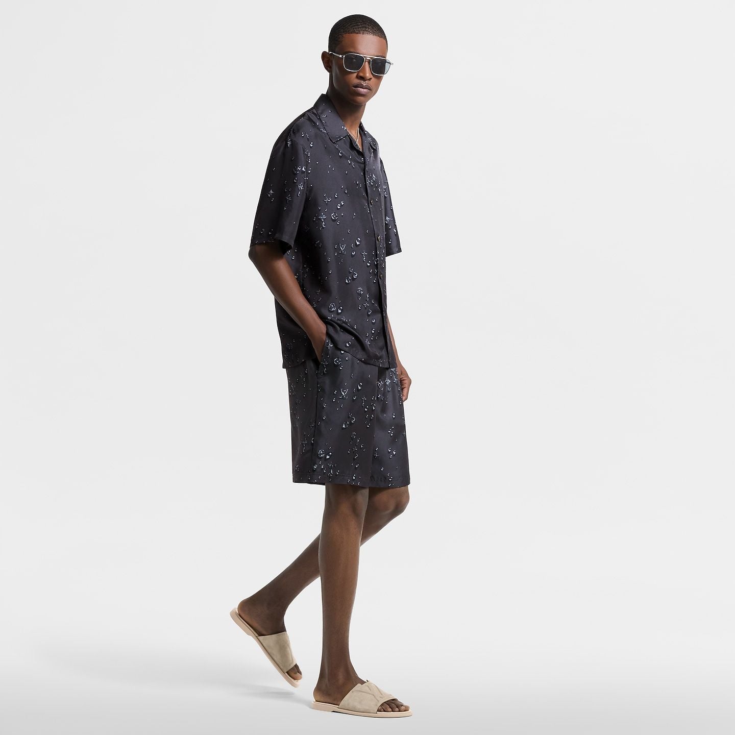  Dép Nam Louis Vuitton LV Portofino Mules 'Beige' 