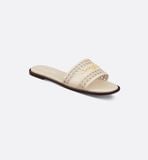  Dép Nữ Dior D-Lane Slide 'Light Biscuit' 