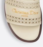  Dép Nữ Dior D-Lane Slide 'Light Biscuit' 