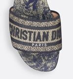  Dép Nữ Dior Dioriviera Dway Slide 'Blue' 
