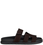  Dép Nữ Hermes Chypre Sandal 'Marron Ébène' 