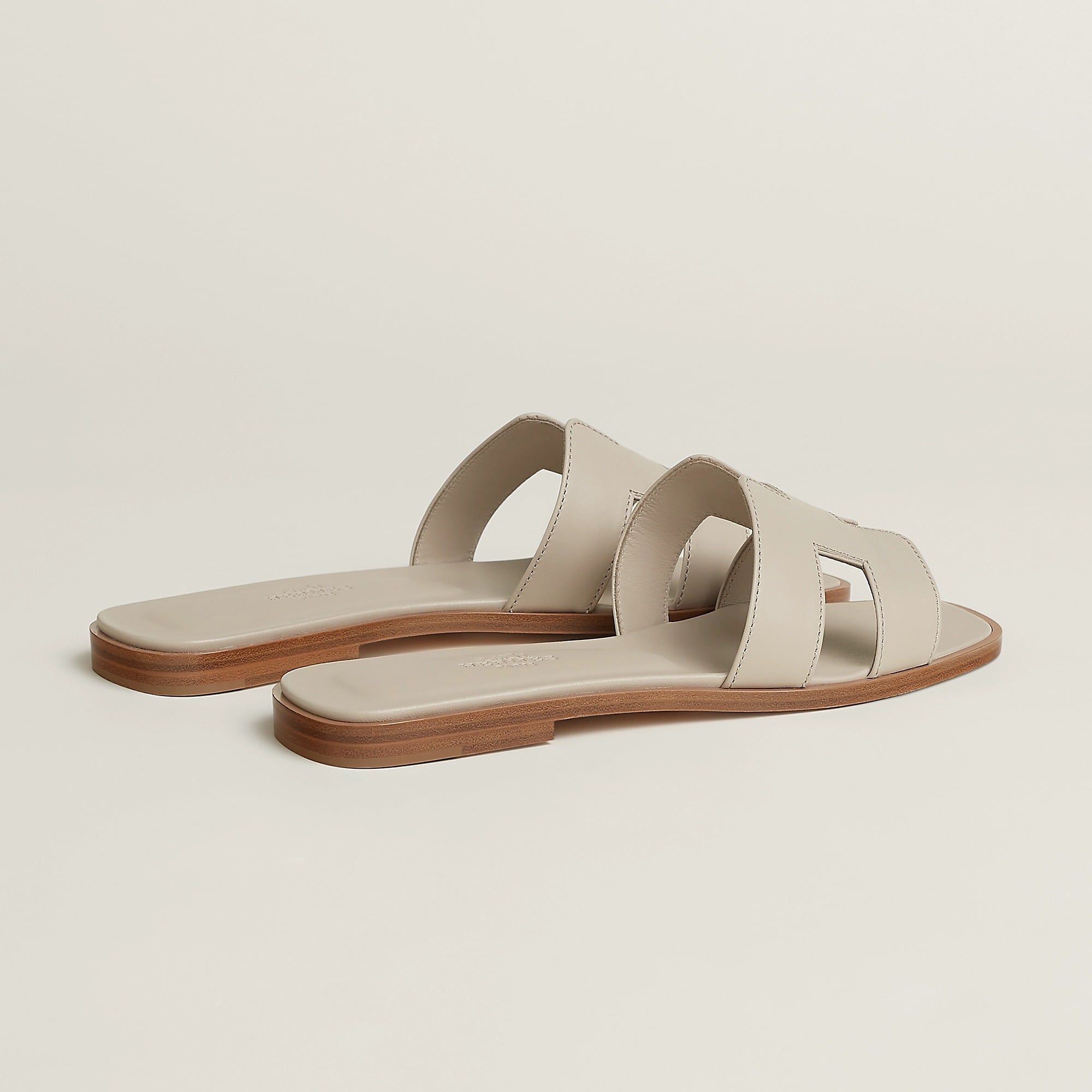  Dép Nữ Hermes Oran Sandal 'Beige Nomade' 