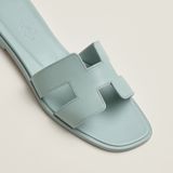  Dép Nữ Hermes Oran Sandal 'Bleu Glacier' 