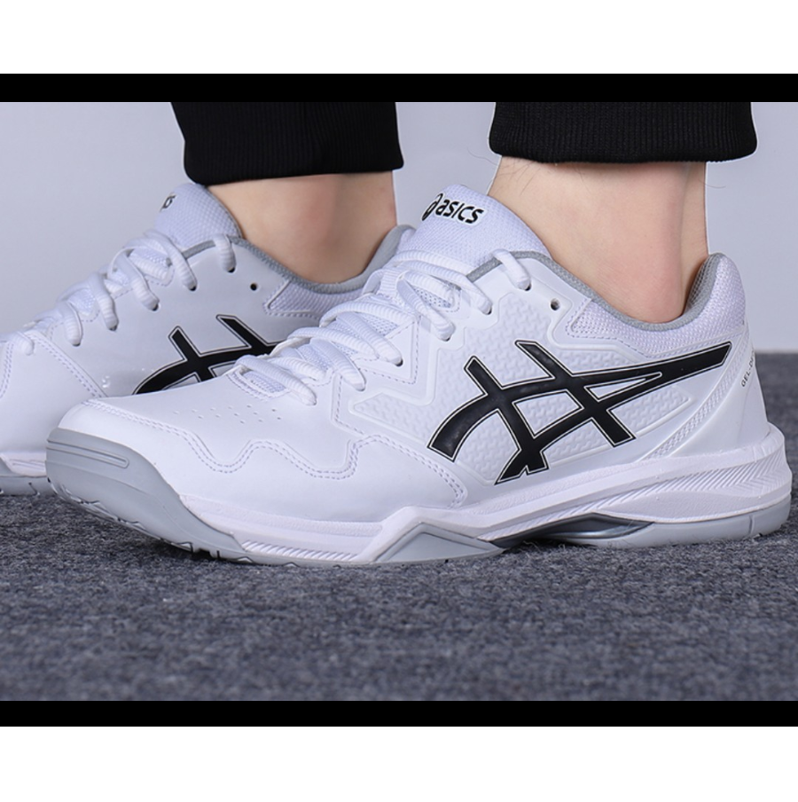  Giày Nam Asics Gel Dedicate 7 'White Black' 