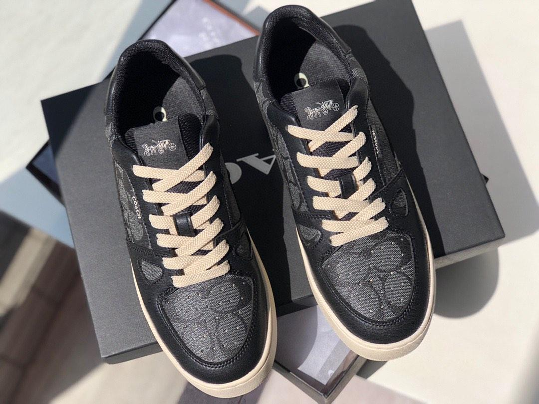  Giày Nam Coach Citysole Court Sneaker 'Black' 