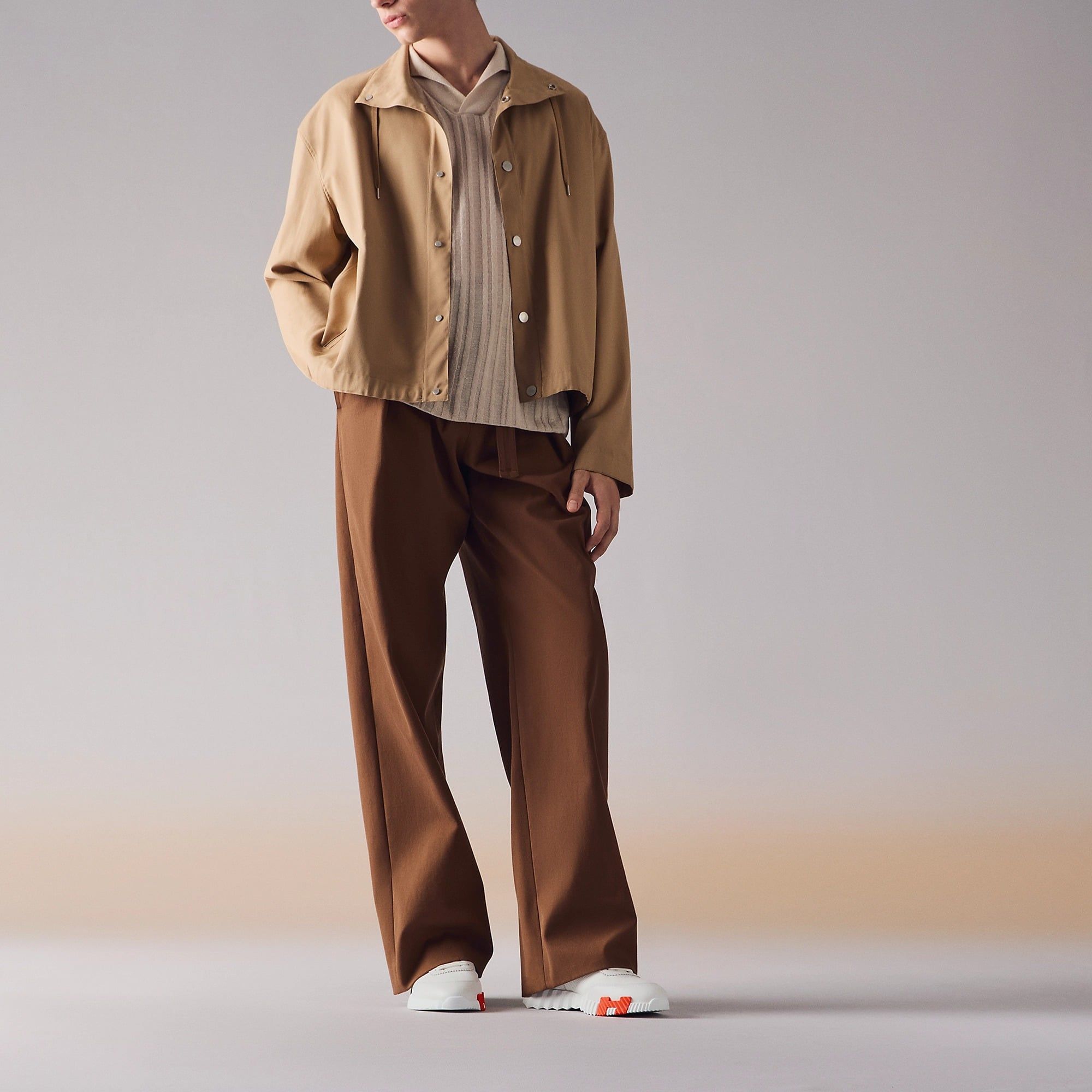  Giày Nam Hermes Bouncing Sneaker 'Blanc' 