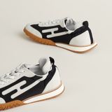  Giày Nam Hermes Jet Sneaker 'Noir Blanc' 