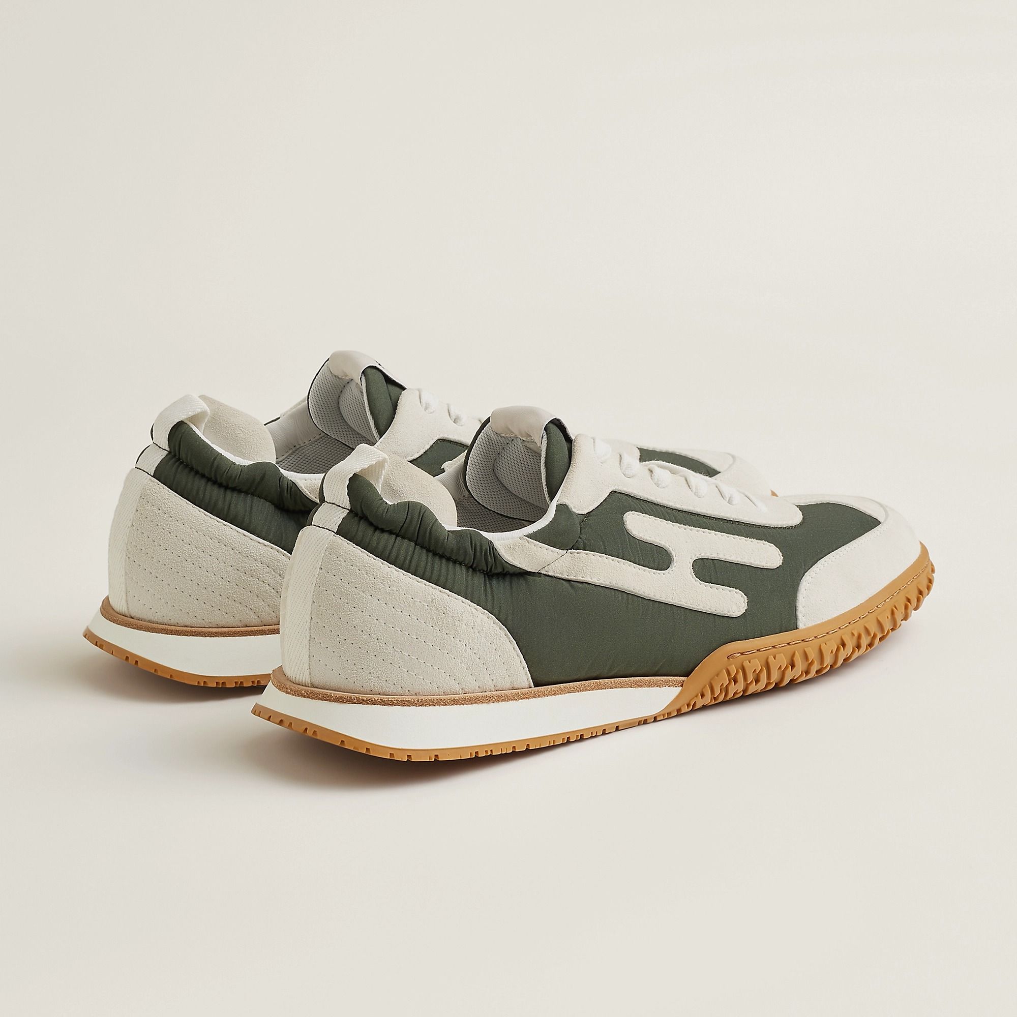  Giày Nam Hermes Jet Sneaker 'Vert Forêt' 