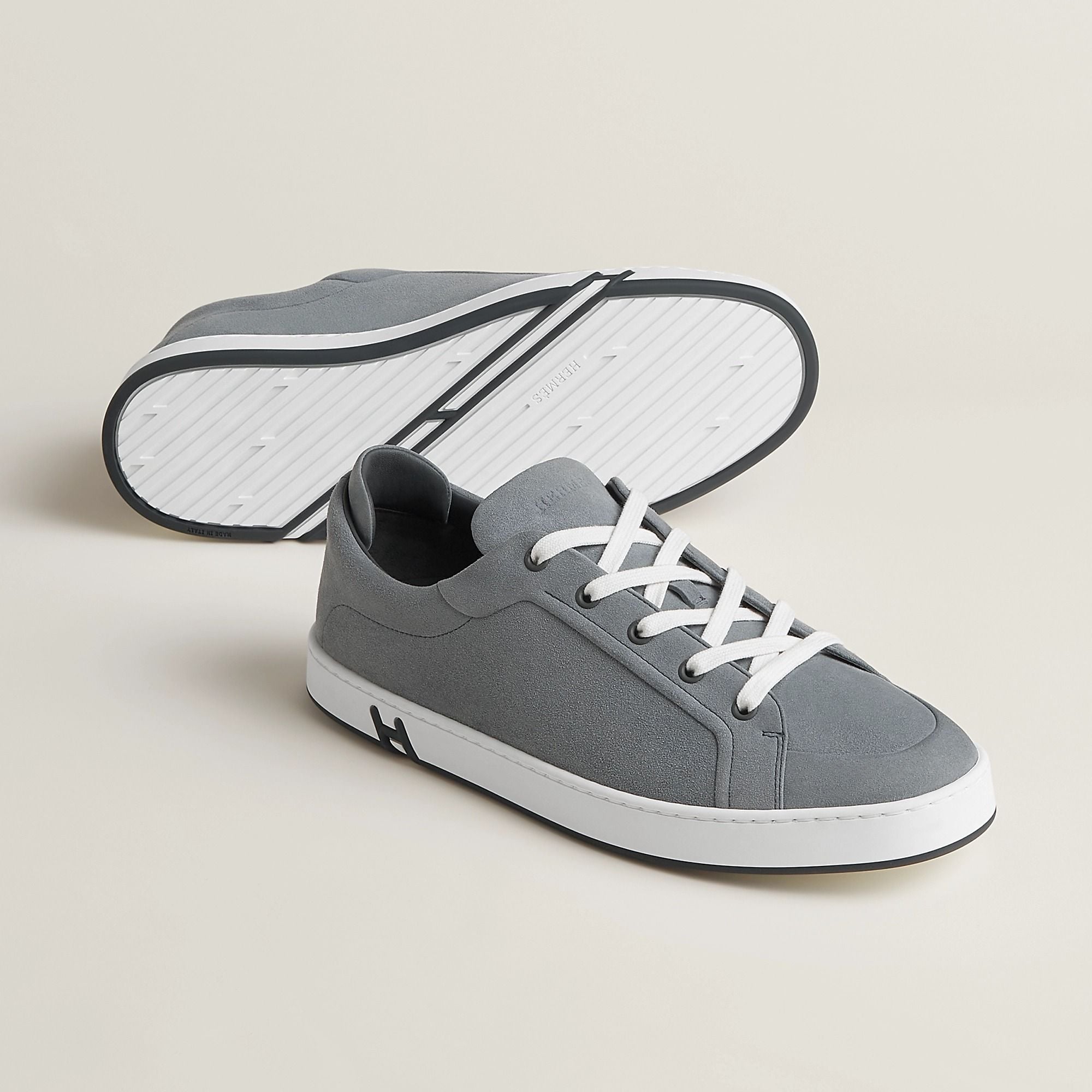  Giày Nam Hermes Kid Sneaker 'Gris Orage' 