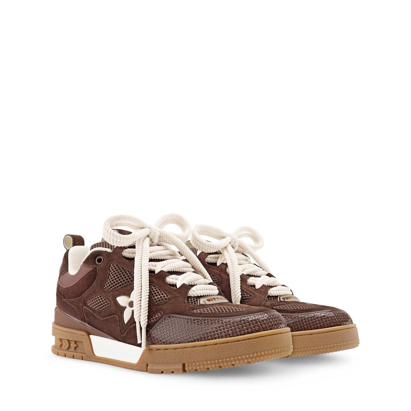  Giày Nam Louis Vuitton LV Skate Trainers 'Brown' 