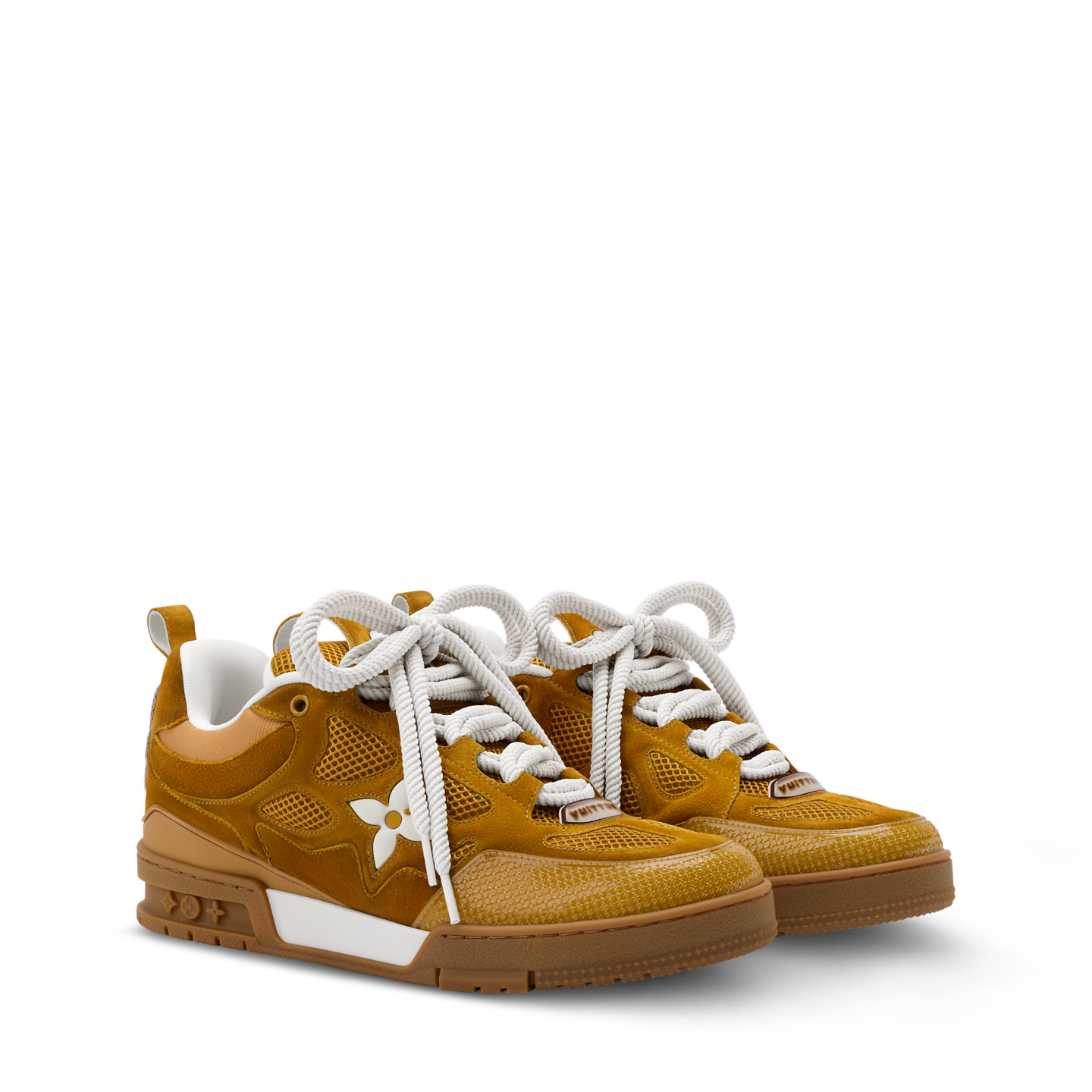  Giày Nam Louis Vuitton LV Skate Trainers 'Honey' 