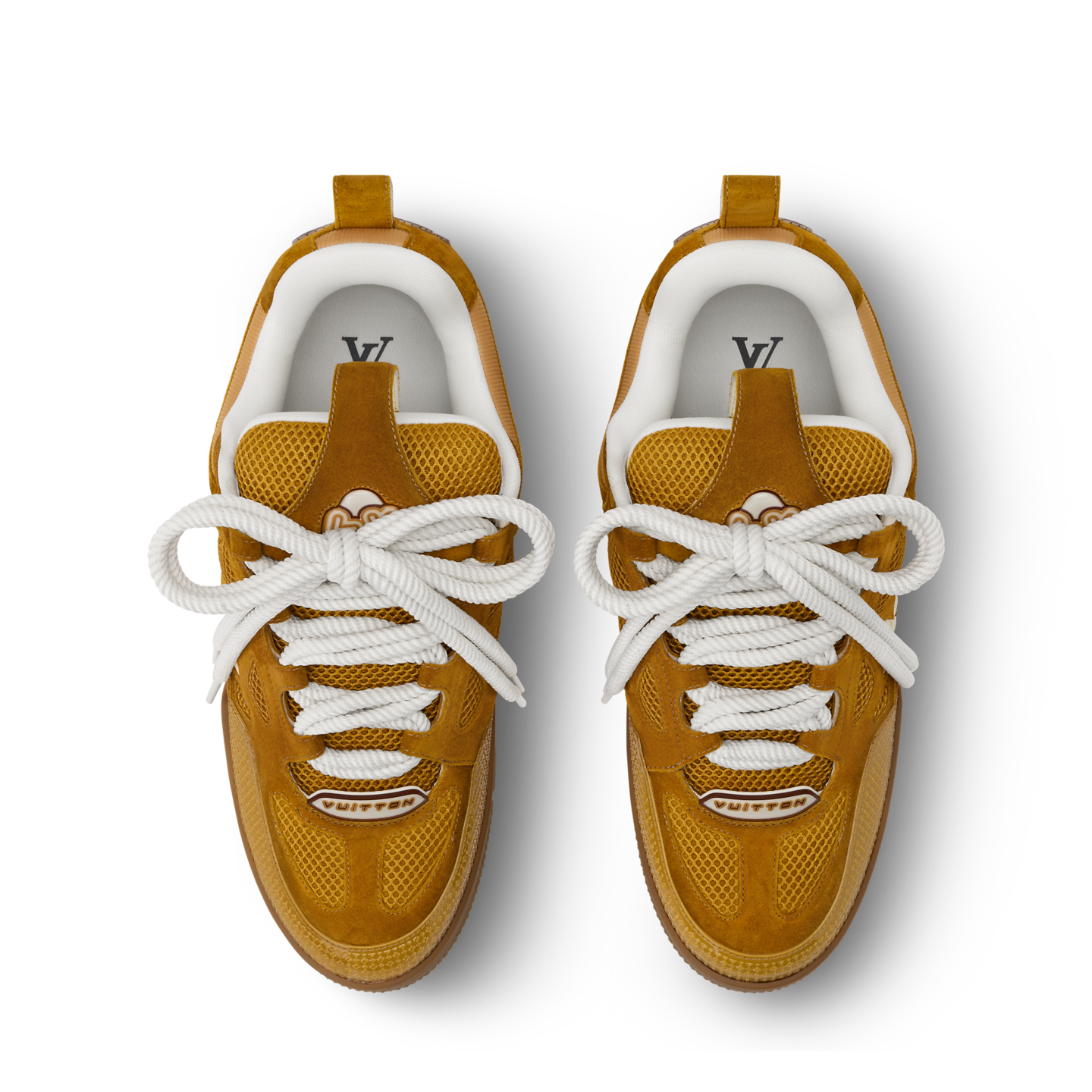  Giày Nam Louis Vuitton LV Skate Trainers 'Honey' 