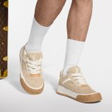  Giày Nam Louis Vuitton LV Tilted Trainers 'Beige' 