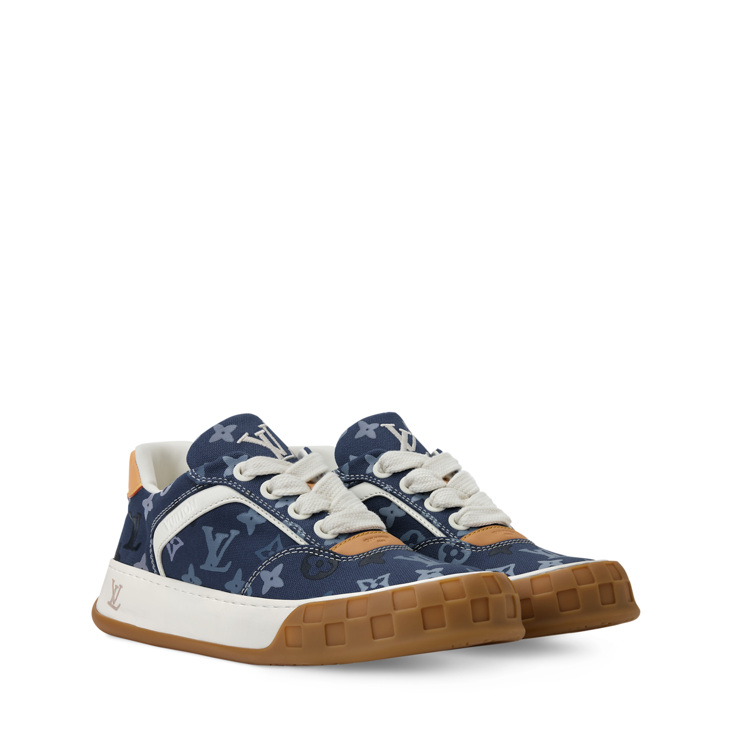 Giày Nam Louis Vuitton LV Tilted Trainers 'Blue' 
