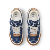 Giày Nam Louis Vuitton LV Tilted Trainers 'Blue' 