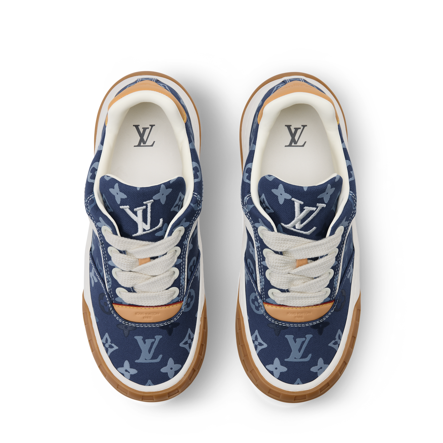  Giày Nam Louis Vuitton LV Tilted Trainers 'Blue' 