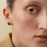  Khuyên Tai Nữ Hermes Mini Pop H 'Noir Gold' 