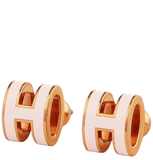  Khuyên Tai Nữ Hermes Mini Pop H 'Rose Dragée' 