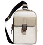  Túi Coach Track Pack In Colorblock 'Gunmetal' 
