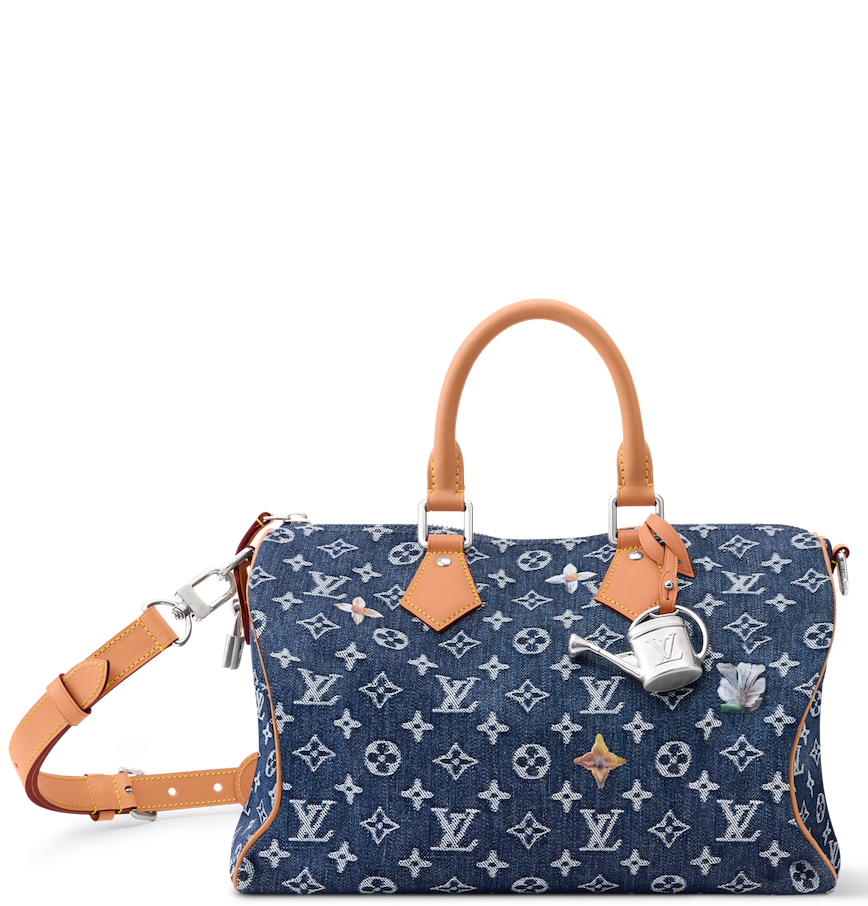  Túi Louis Vuitton Speedy 30 Bandoulière Bag 'Blue' 