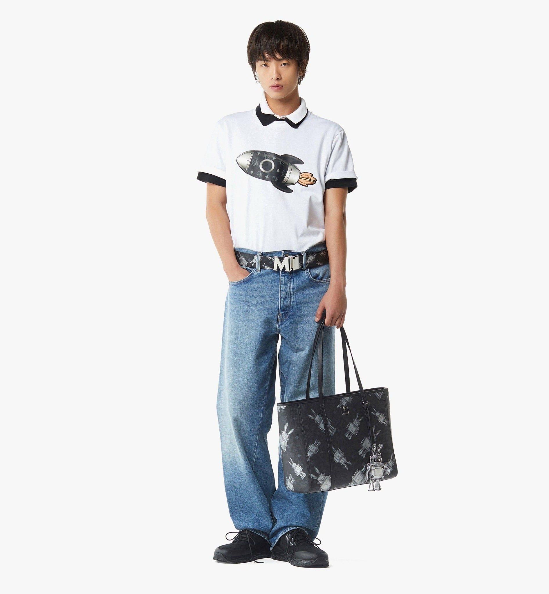  Túi MCM Toni Top Zip Shopper Bag 'Black' 
