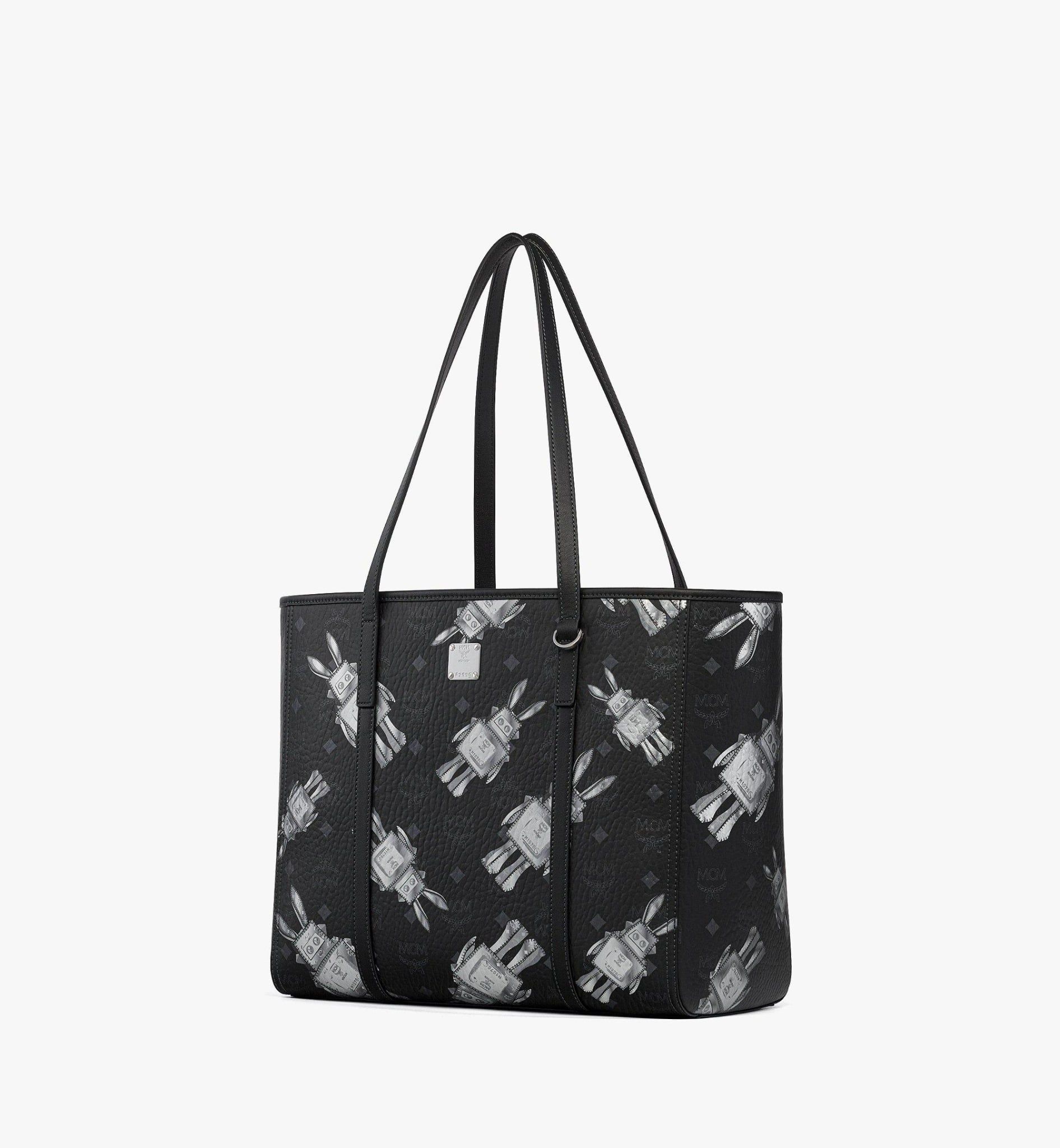  Túi MCM Toni Top Zip Shopper Bag 'Black' 