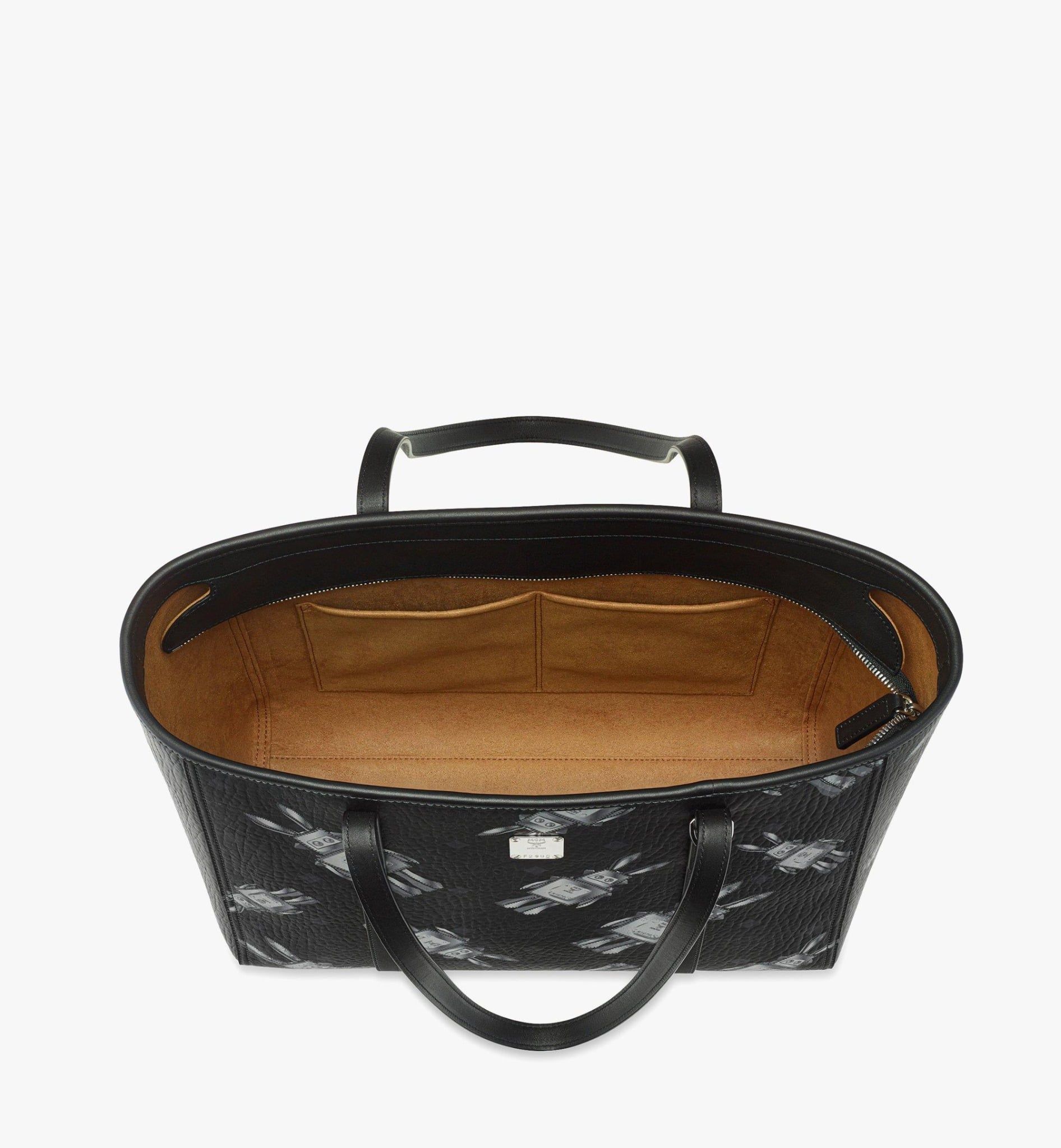  Túi MCM Toni Top Zip Shopper Bag 'Black' 