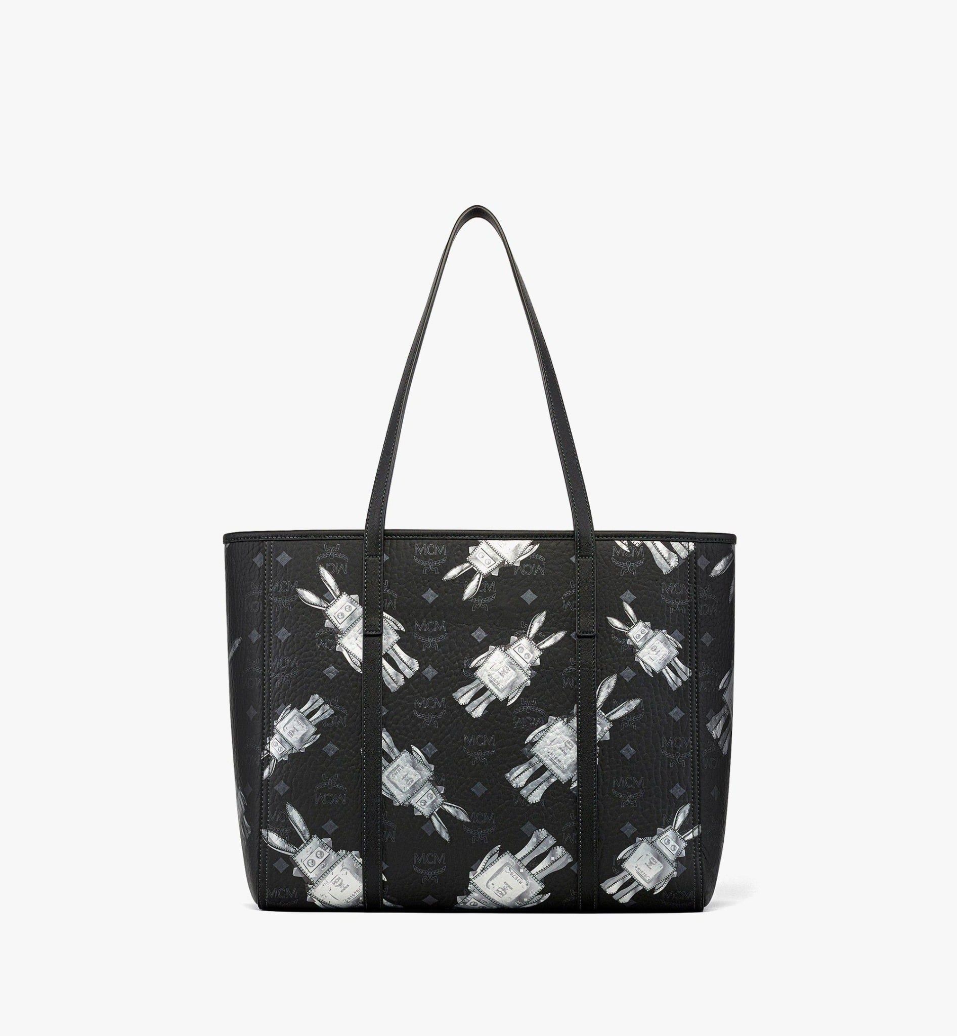  Túi MCM Toni Top Zip Shopper Bag 'Black' 