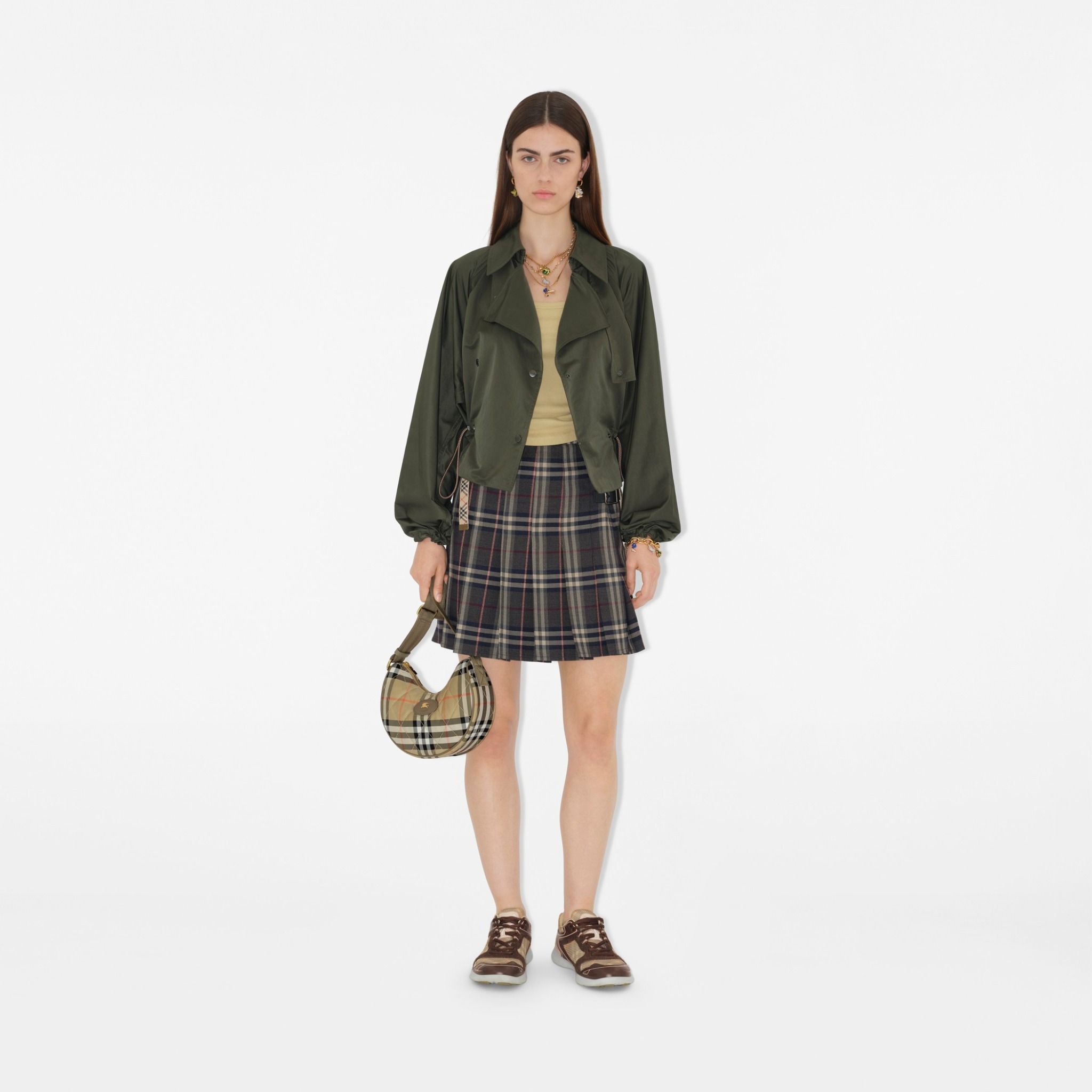  Túi Nữ Burberry Horseshoe Crossbody Bag 'Sand' 