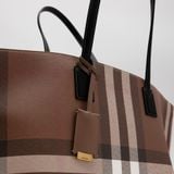  Túi Nữ Burberry Medium Check Tote 'Dark Brown' 
