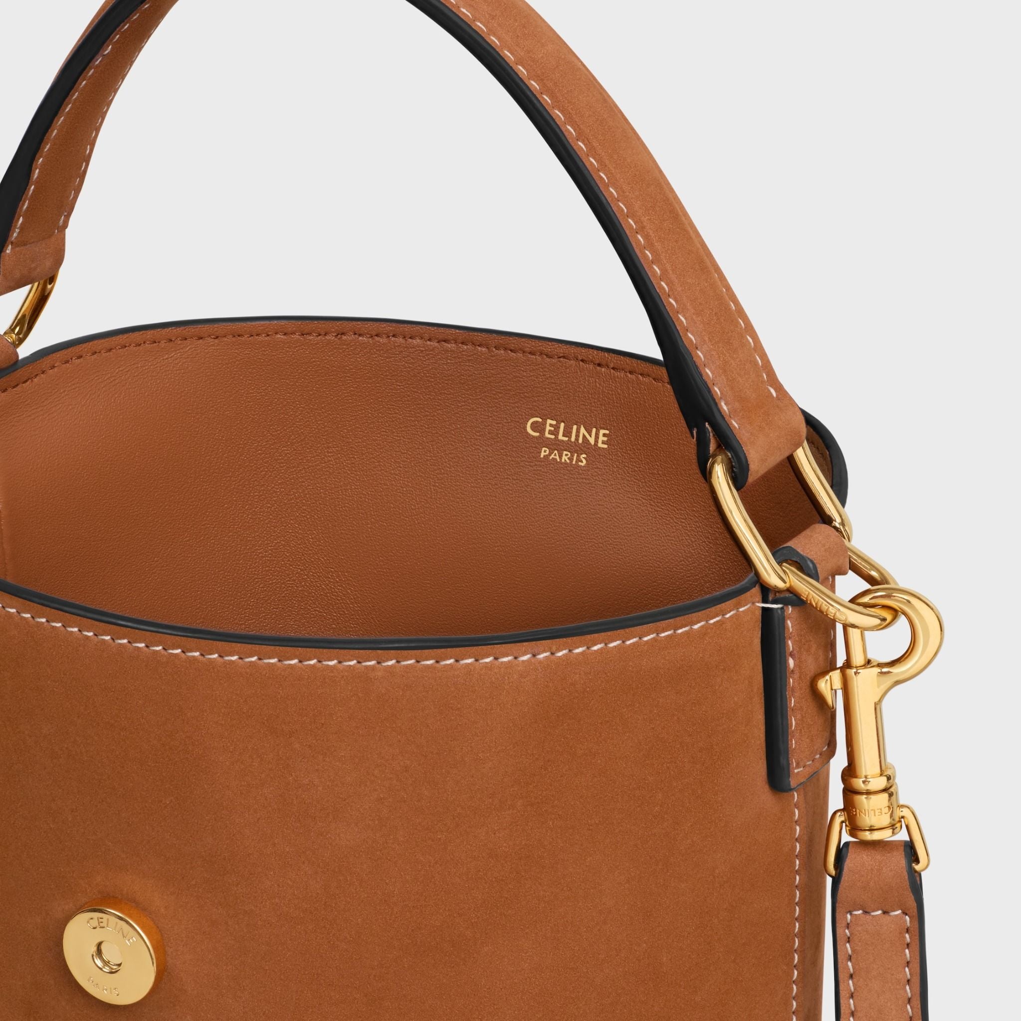  Túi Nữ Celine Mini Bucket Louise 'Camel' 