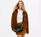  Túi Nữ Coach Chain Tabby Shoulder Bag 'Black' 