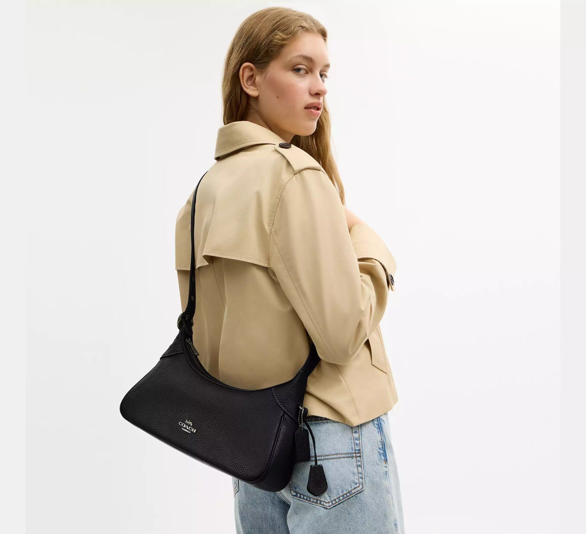  Túi Nữ Coach Ella Small Shoulder Bag 'Black' 