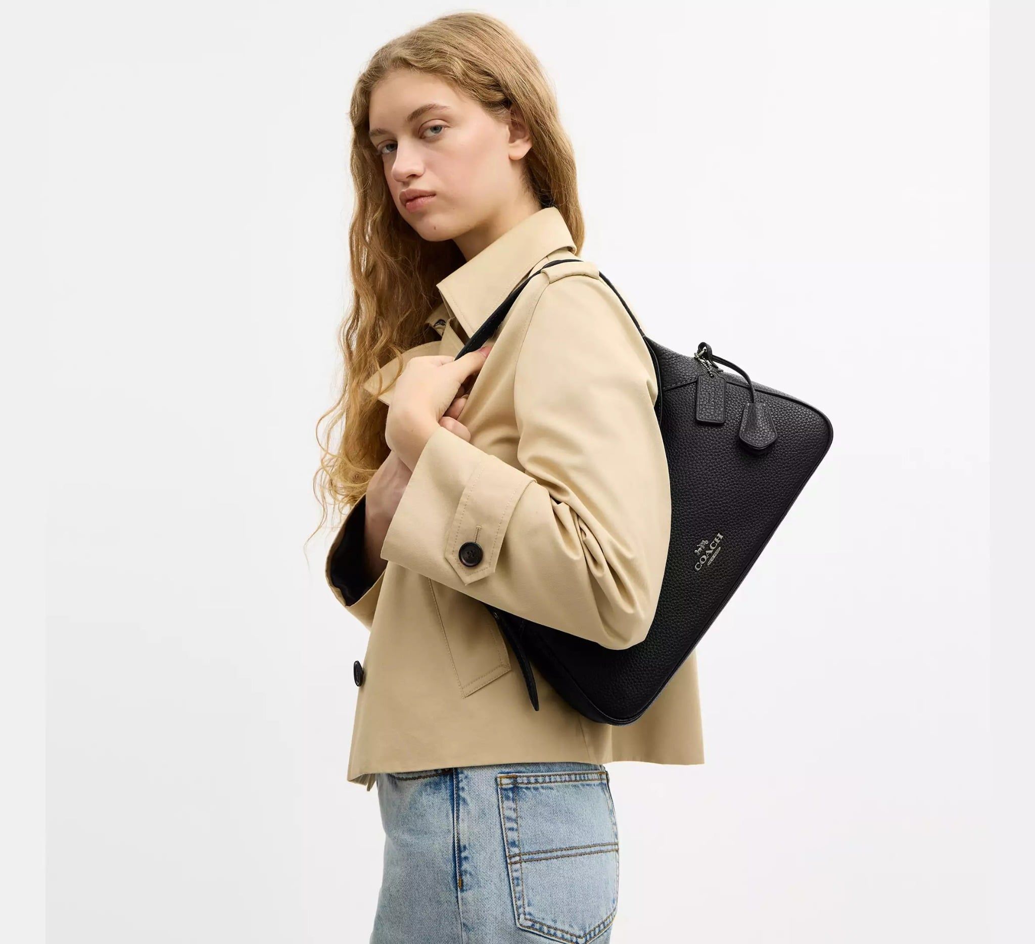  Túi Nữ Coach Ella Small Shoulder Bag 'Black' 