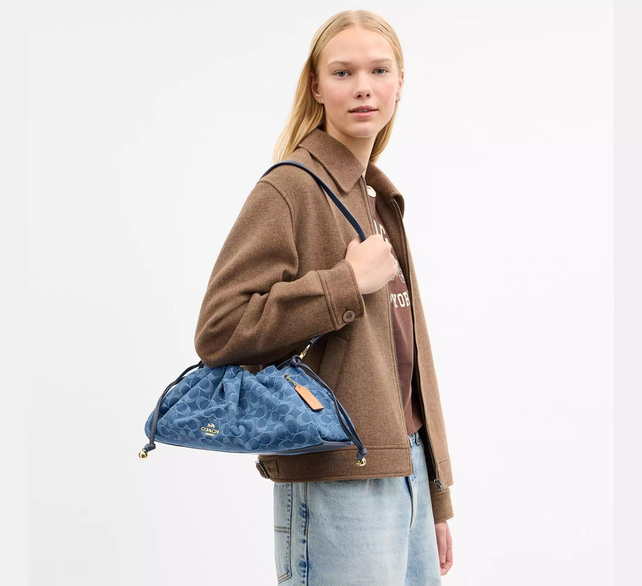 Túi Nữ Coach Faye Large Shoulder Bag 'Blue' 