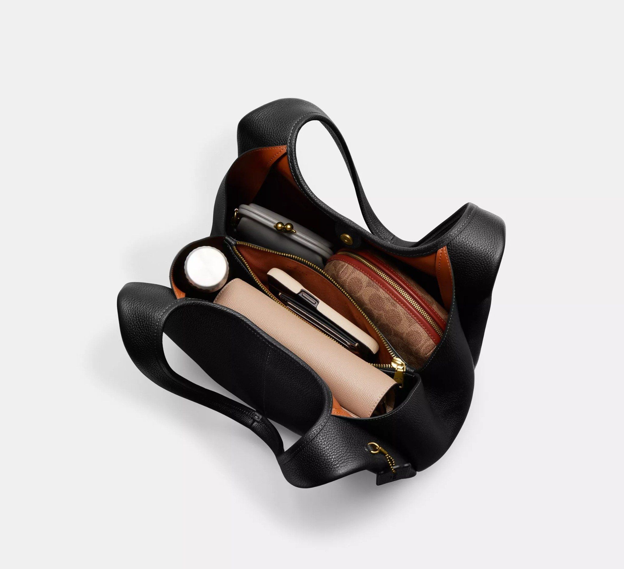  Túi Nữ Coach Lana Shoulder Bag 'Dark Stone' 