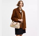  Túi Nữ Coach Rowan Satchel Bag 'Sand Multi' 