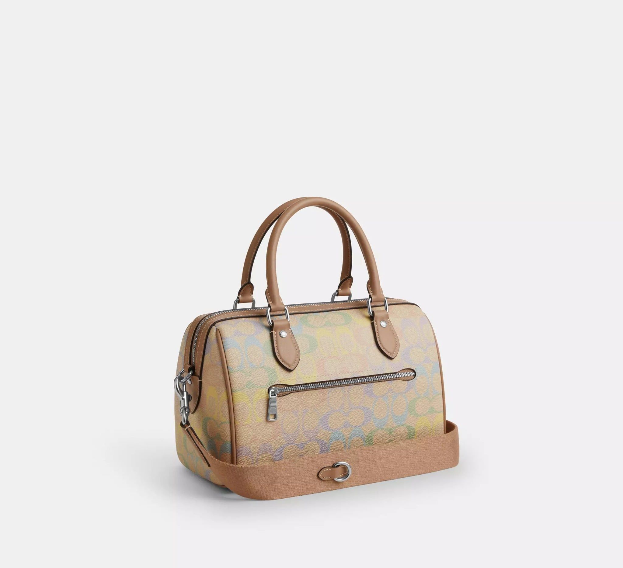  Túi Nữ Coach Rowan Satchel Bag 'Sand Multi' 