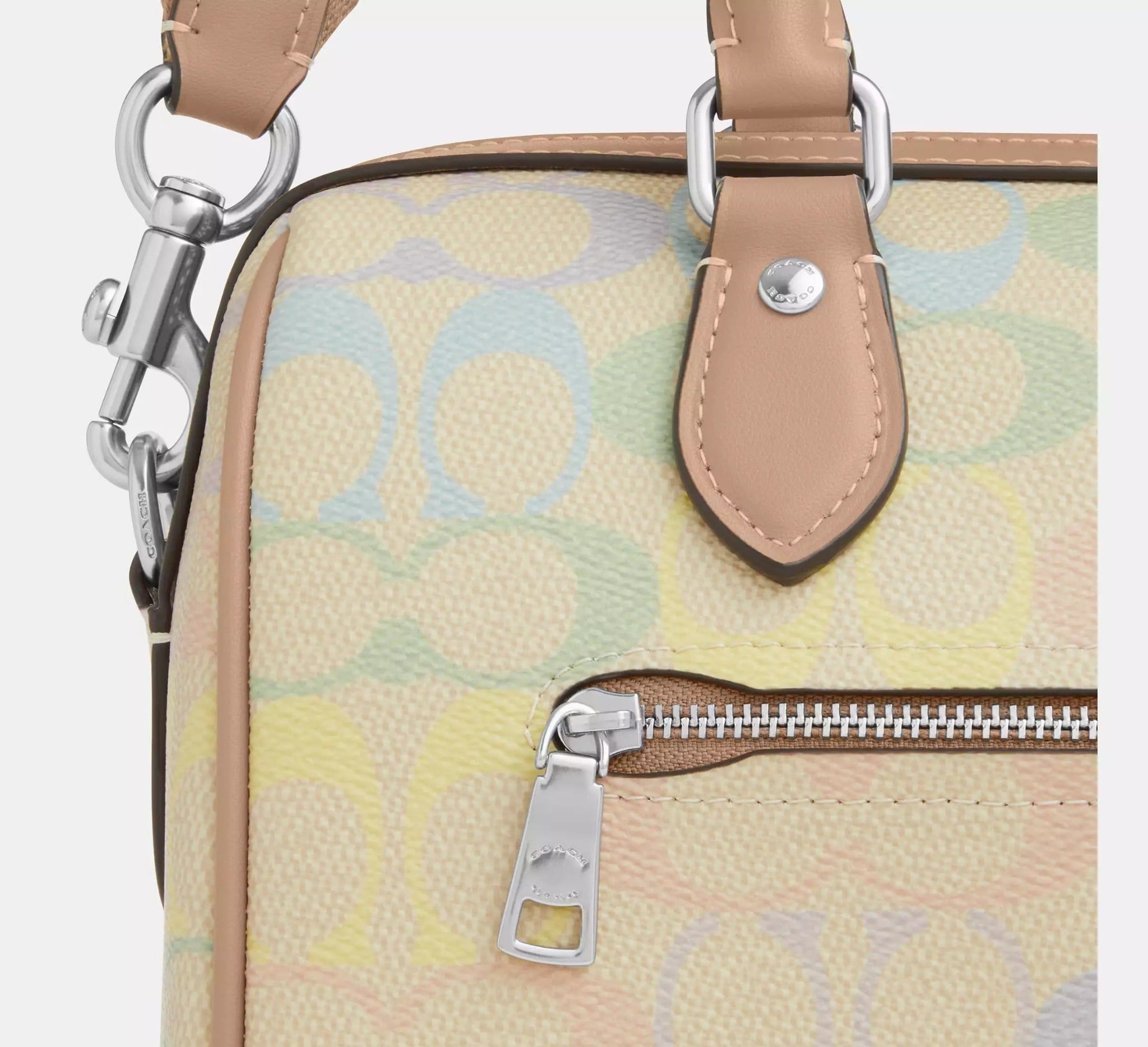  Túi Nữ Coach Rowan Satchel Bag 'Sand Multi' 