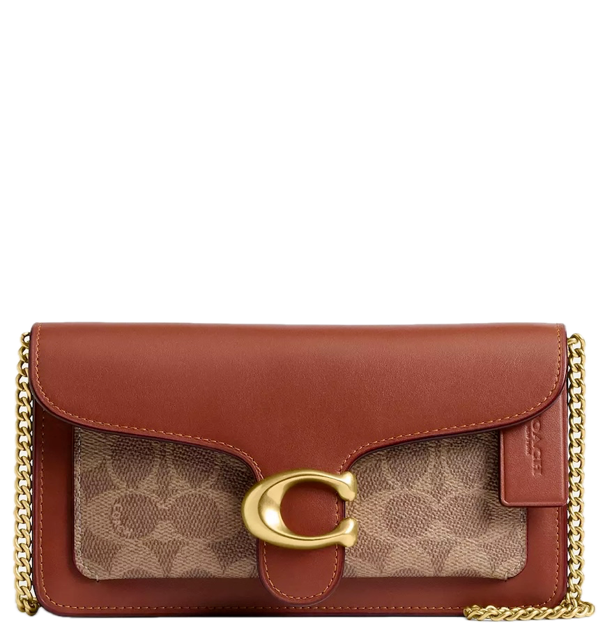  Túi Nữ Coach Tabby Chain Clutch 'Tan Caramel' 
