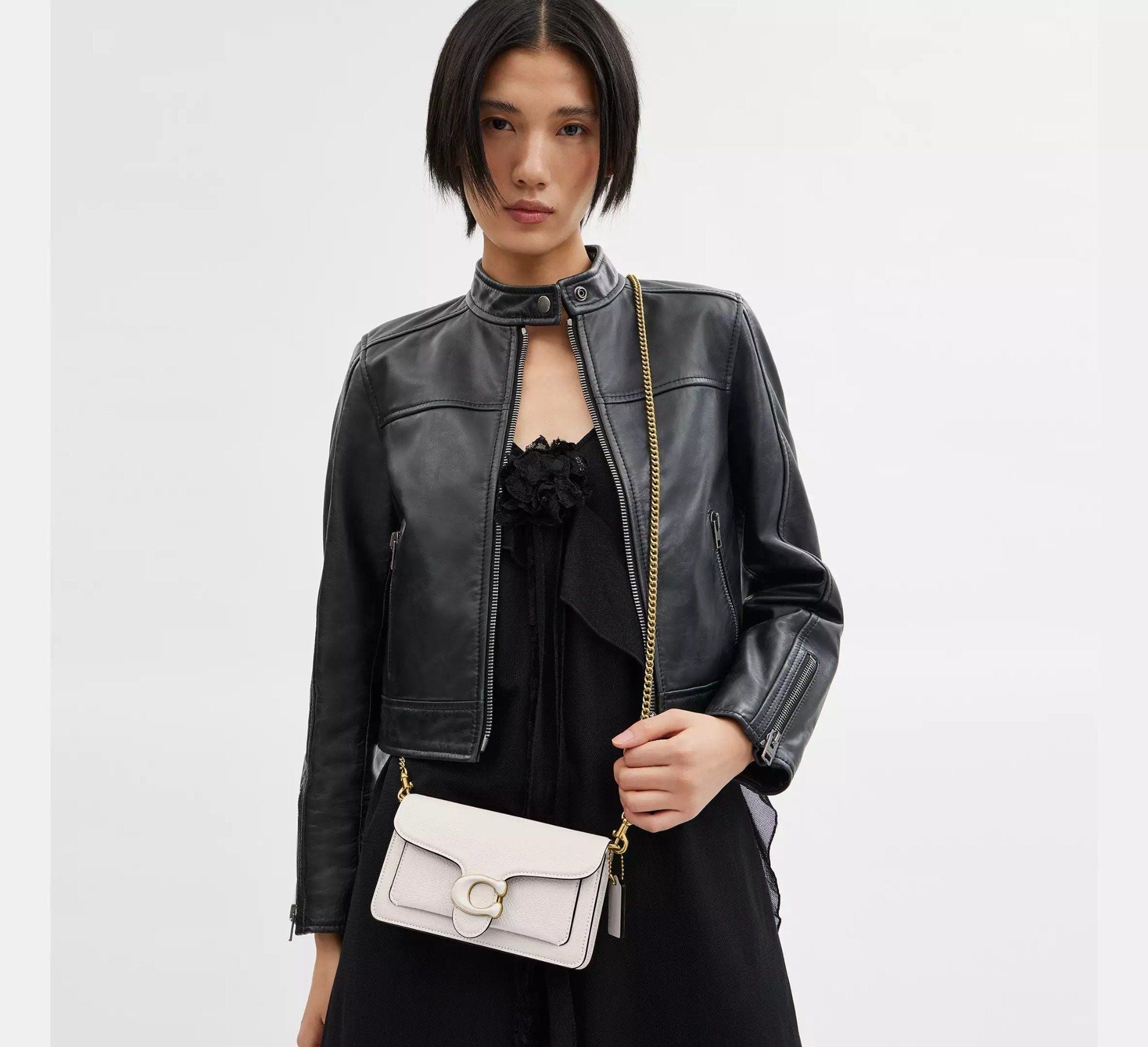  Túi Nữ Coach Tabby Crossbody Wristlet 'Chalk' 