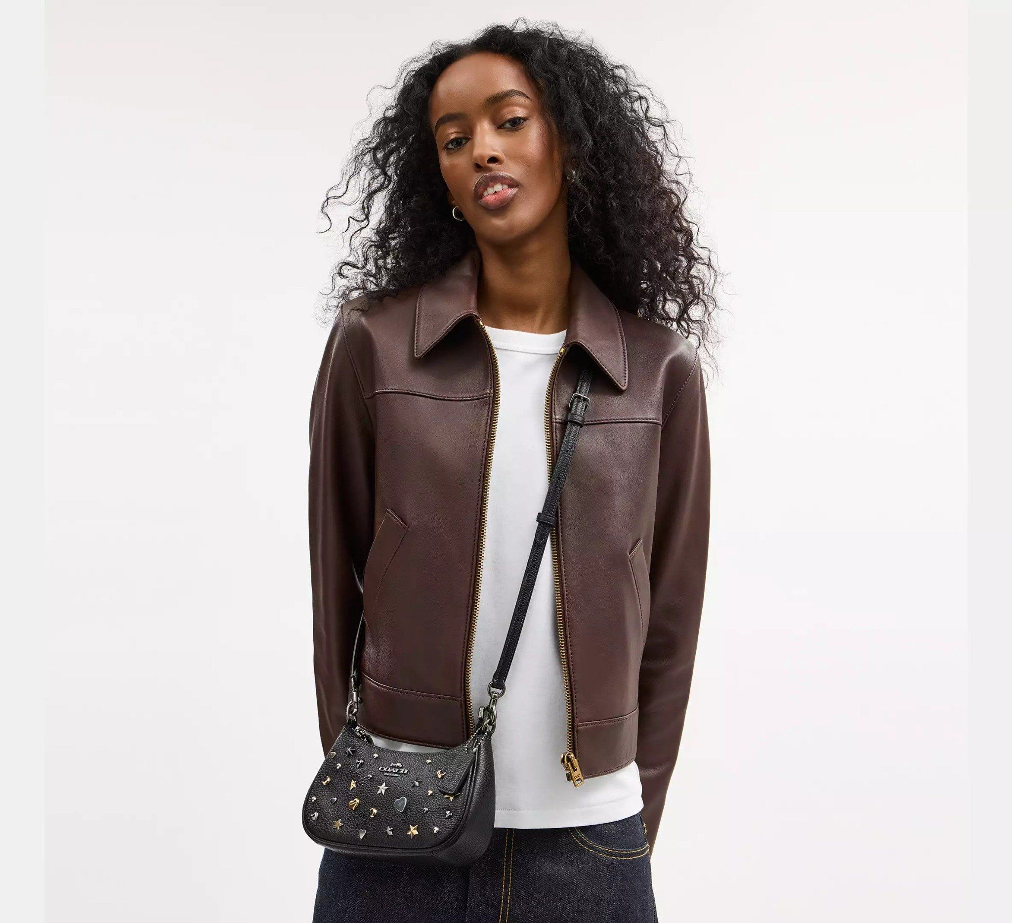  Túi Nữ Coach Teri Mini Crossbody Bag 'Black' 