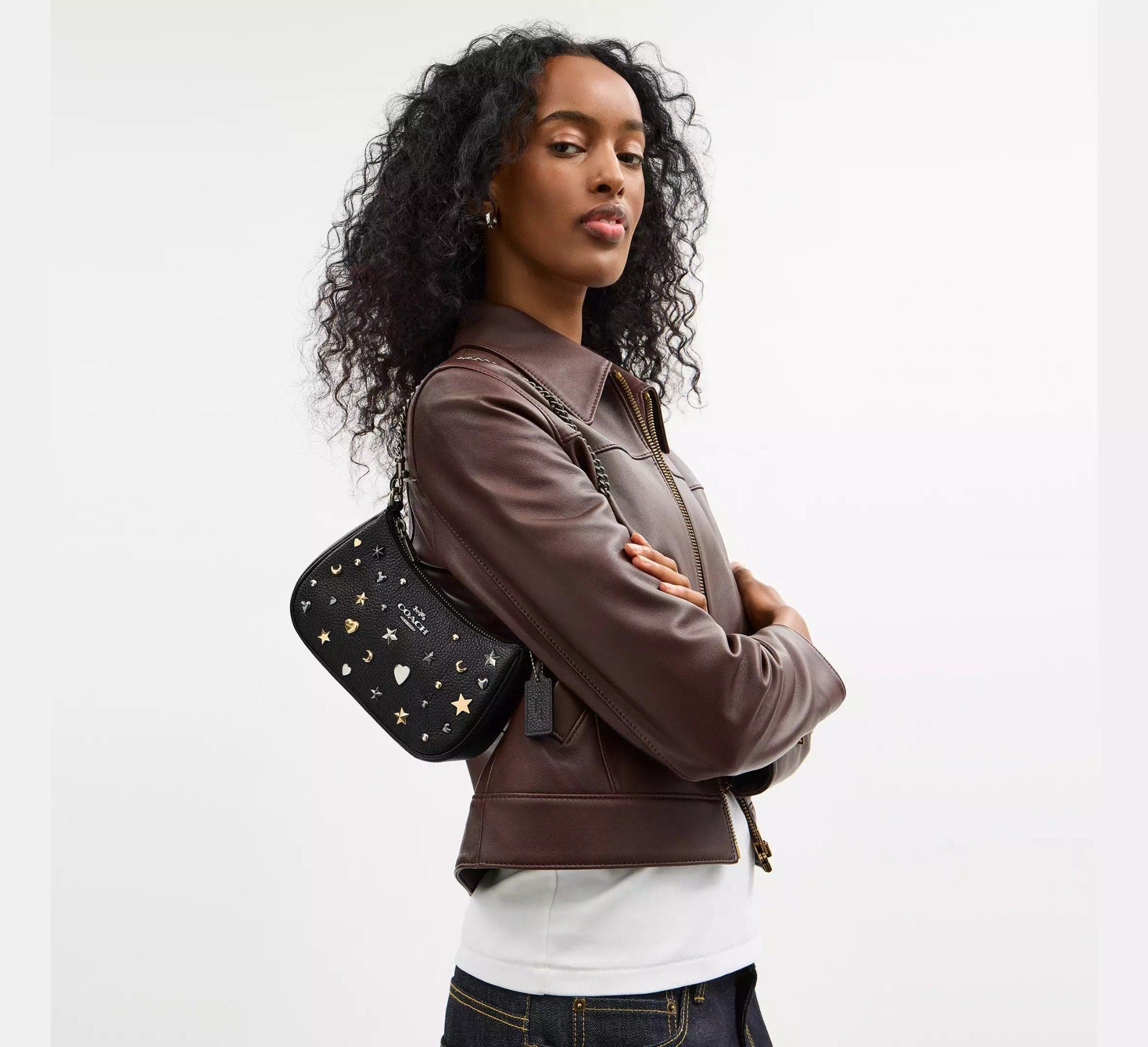  Túi Nữ Coach Teri Mini Crossbody Bag 'Black' 